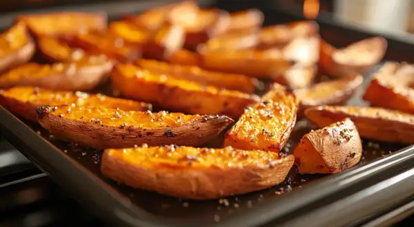 Frytki z batatów: 20 min w 220°C i są idealnie chrupiące!