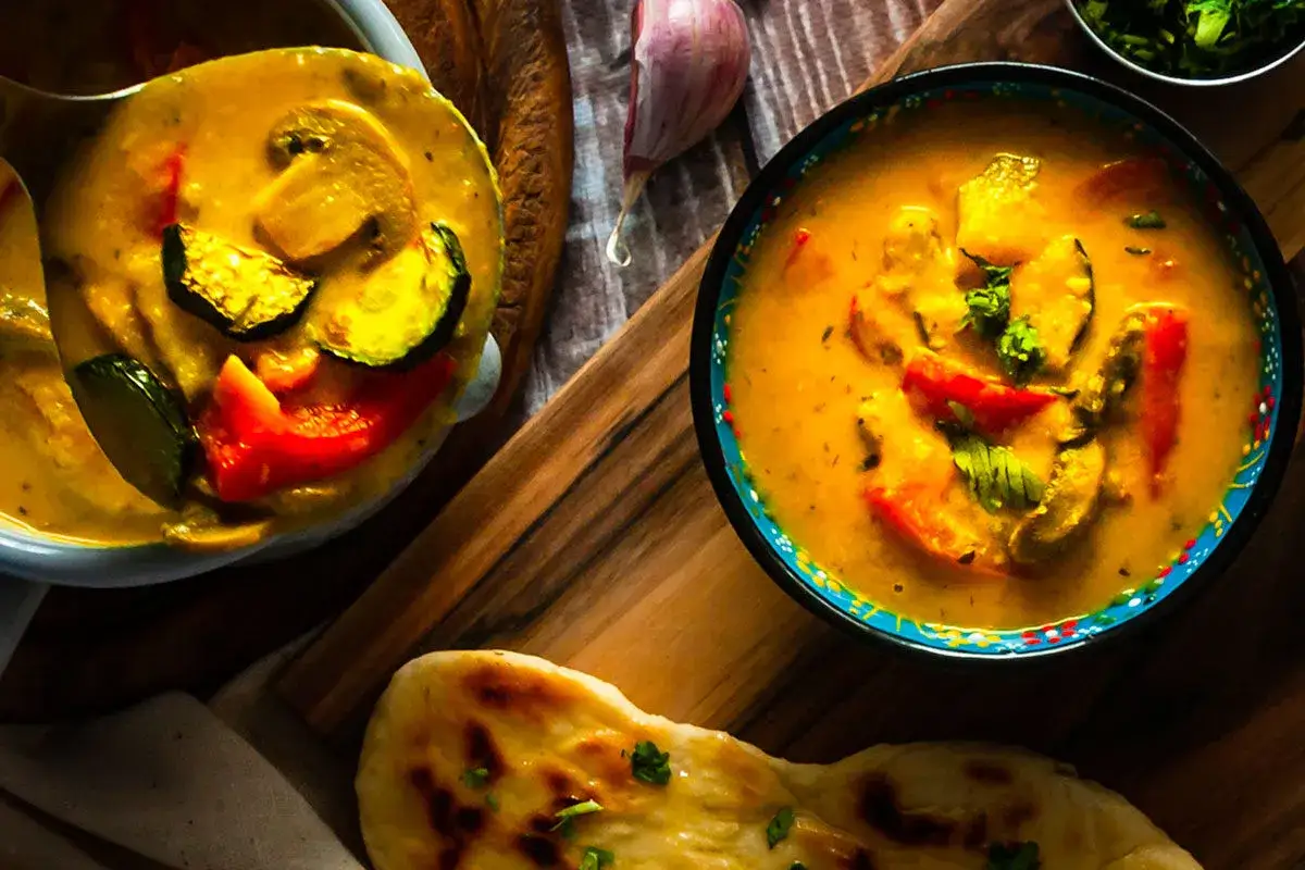 Zielona pasta curry składniki